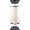 Filtro aria MAHLE ORIGINAL LX 1243