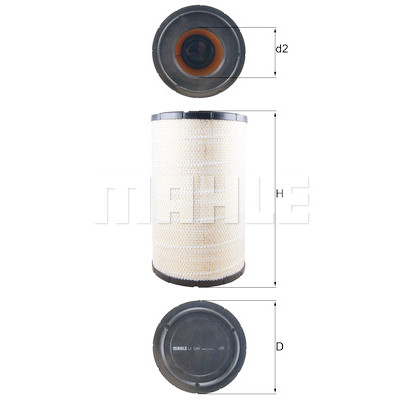 Filtro aria MAHLE ORIGINAL LX 1243