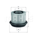 Filtro aria MAHLE ORIGINAL LX 263