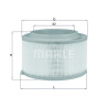 Filtro aria MAHLE ORIGINAL LX 3458
