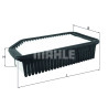 Filtro aria MAHLE ORIGINAL LX 4083