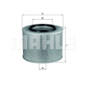 Filtro aria MAHLE ORIGINAL LX 441