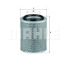 Filtro aria MAHLE ORIGINAL LX 498