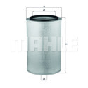 Filtro aria MAHLE ORIGINAL LX 626