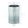 Filtro aria MAHLE ORIGINAL LX 626