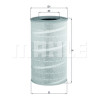 Filtro aria MAHLE ORIGINAL LX 712