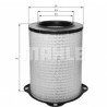 Filtro aria MAHLE ORIGINAL LX 832
