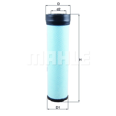Filtro aria supplementare MAHLE ORIGINAL LXS 256