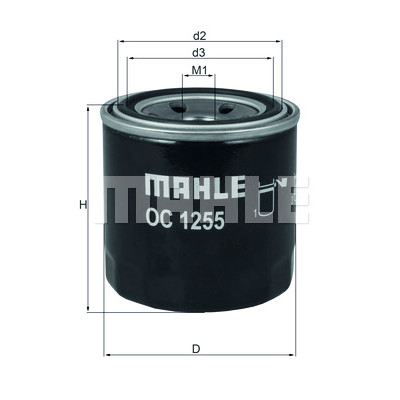 Filtro olio MAHLE ORIGINAL OC 1255