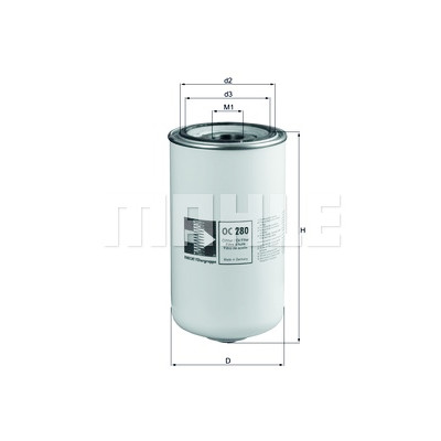 Filtro olio MAHLE ORIGINAL OC 280