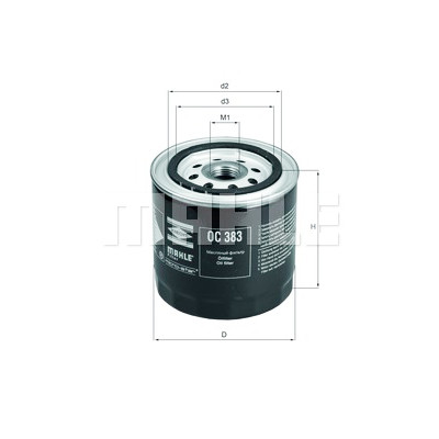 Filtro olio MAHLE ORIGINAL OC 383