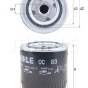 Filtro olio MAHLE ORIGINAL OC 83