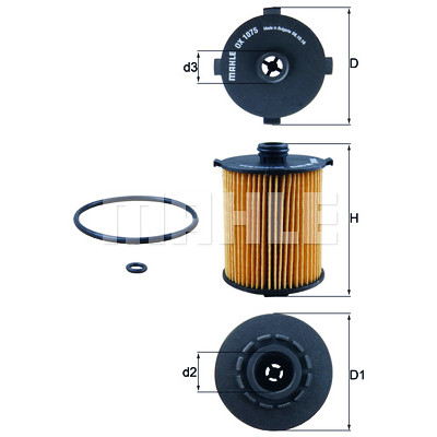 Filtro olio MAHLE ORIGINAL OX 1075D