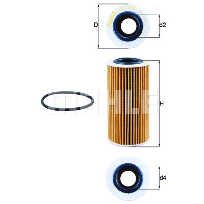 Filtro olio MAHLE ORIGINAL OX 1076D