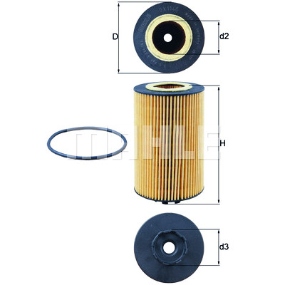 Filtro olio MAHLE ORIGINAL OX 1140D