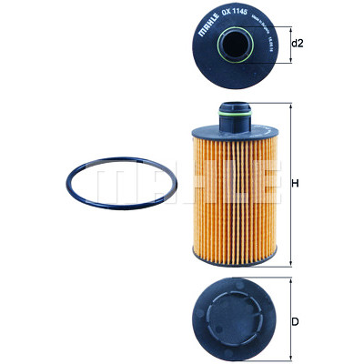 Filtro olio MAHLE ORIGINAL OX 1145D