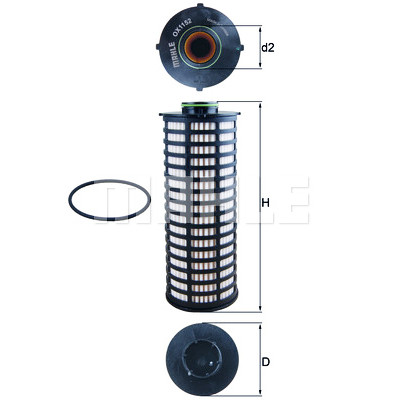 Filtro olio MAHLE ORIGINAL OX 1152D