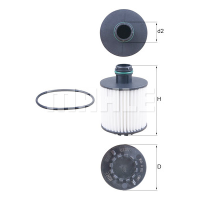 Filtro olio MAHLE ORIGINAL OX 1171D