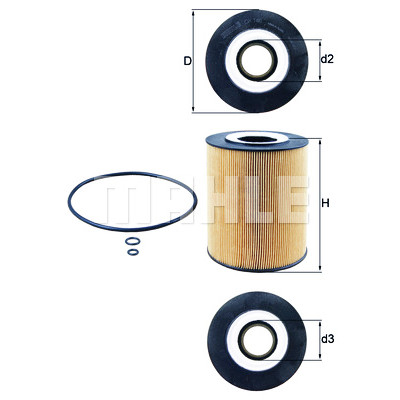 Filtro olio MAHLE ORIGINAL OX 146D
