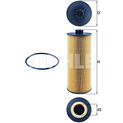 Filtro olio MAHLE ORIGINAL OX 155D