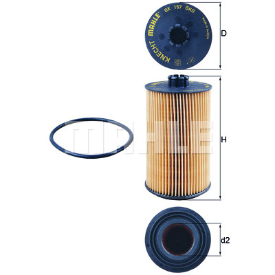 Filtro olio MAHLE ORIGINAL OX 157D
