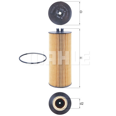 Filtro olio MAHLE ORIGINAL OX 174D