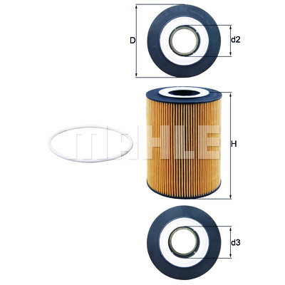 Filtro olio MAHLE ORIGINAL OX 359D