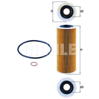 Filtro olio MAHLE ORIGINAL OX 368D1