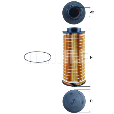 Filtro olio MAHLE ORIGINAL OX 376D