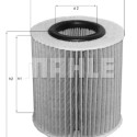 Filtro olio MAHLE ORIGINAL OX 414D1