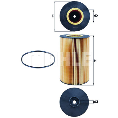 Filtro olio MAHLE ORIGINAL OX 426D