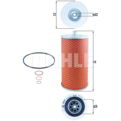 Filtro olio MAHLE ORIGINAL OX 69D