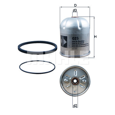 Filtro olio MAHLE ORIGINAL OZ 5D