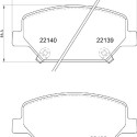 Set di 4 pastiglie freno BREMBO P 07 007