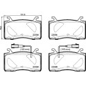 Set di 4 pastiglie freno BREMBO P 23 187