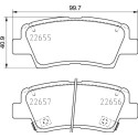 Set di 4 pastiglie freno BREMBO P 30 103