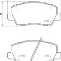 Set di 4 pastiglie freno BREMBO P 30 114