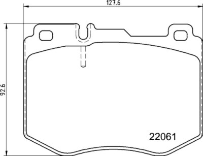 Set di 4 pastiglie freno BREMBO P 50 145