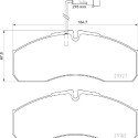 Set di 4 pastiglie freno BREMBO P 56 123