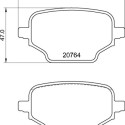 Set di 4 pastiglie freno BREMBO P 59 098