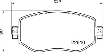 Set di 4 pastiglie freno BREMBO P 68 068