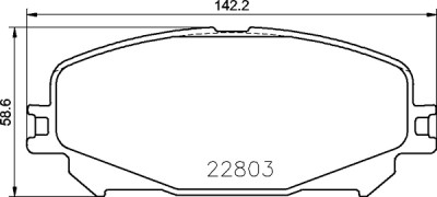 Set di 4 pastiglie freno BREMBO P 68 071