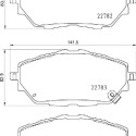 Set di 4 pastiglie freno BREMBO P 83 171