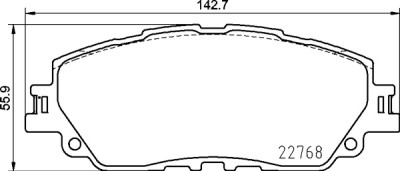 Set di 4 pastiglie freno BREMBO P 83 172