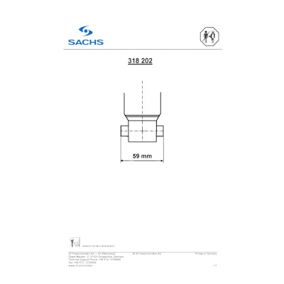 Ammortizzatore SACHS 318 202