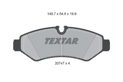 Pastiglie freno TEXTAR 2074701