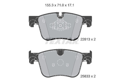 Pastiglie freno TEXTAR 2281301