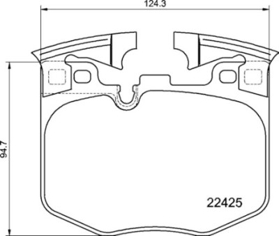 Set di 4 pastiglie freno BREMBO P 06 099