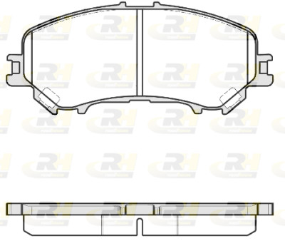 Set di 4 pastiglie freno ROADHOUSE 21318.22