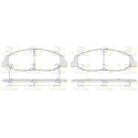 Set di 4 pastiglie freno ROADHOUSE 21334.02